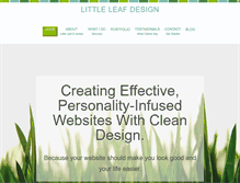 Tablet Screenshot of littleleafdesign.com